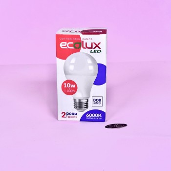 LED лампочка EKOLUX 10W, 6000К (холодный свет)