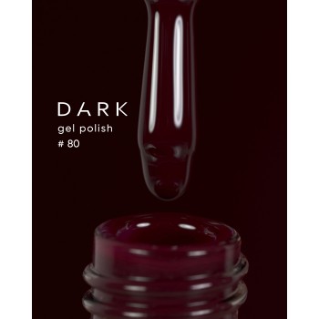 Dark gel polish (new collection) 80, 10 ml