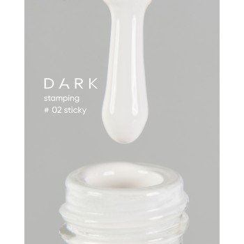DARK Stamping polish №02 белый STICKY, 8 ml