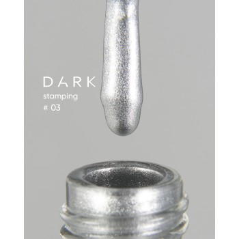 DARK Stamping polish №03 срібло, 8 ml