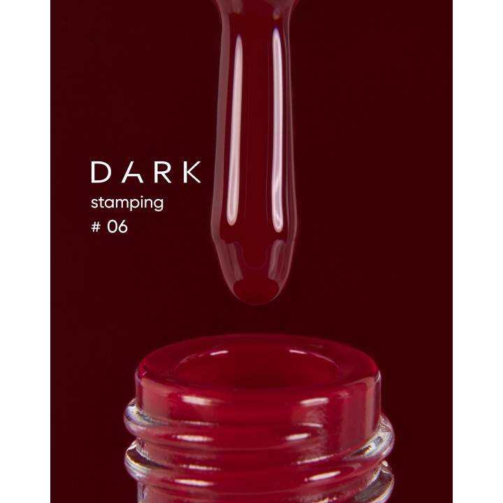 DARK Stamping polish №06 червоний, 8 ml