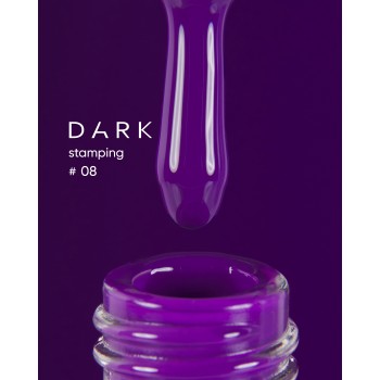 DARK Stamping polish №08 фиолетовый, 8 ml