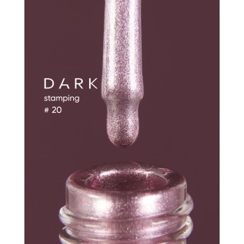 DARK Stamping polish №20 розовый металлик, 8 ml