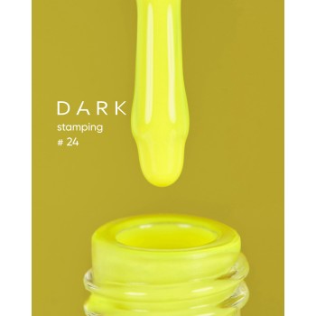 DARK Stamping polish №24 неоновий жовтий, 10 ml