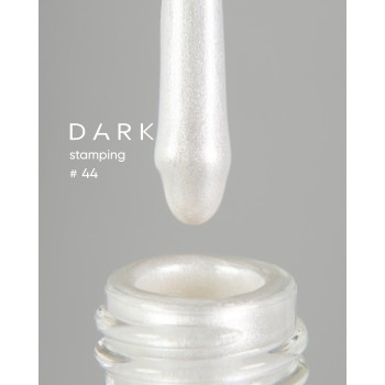 DARK Stamping polish №44 білий перламутровий, 8 ml