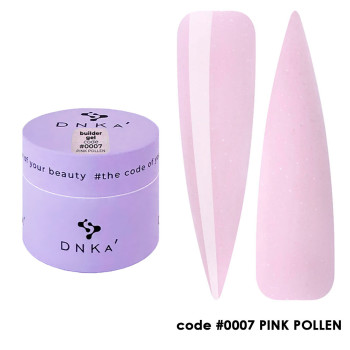 Builder Gel DNKa, 15 ml #0007 Pink Pollen