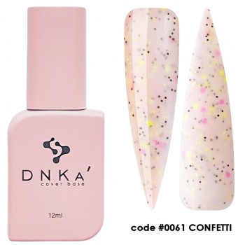 DNKa Cover Base, 12 ml #0061 Confetti