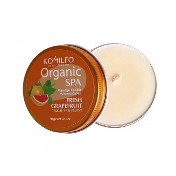 Komilfo Massage Candle - Fresh Grapefruit, 30 g