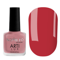 Komilfo ArtiLux Лак для нігтів Lady in Red 002, 8 мл