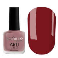 Komilfo ArtiLux Лак для нігтів Lady in Red 004, 8 мл