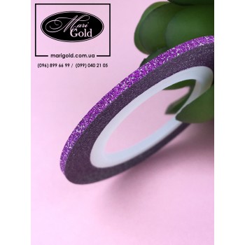 Сахарная нить для дизайна ногтей фиолетовая 2 мм.