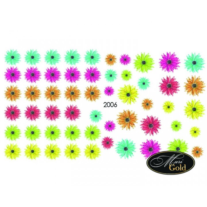 Слайдер – дизайн для ногтей цветы акварель 2006