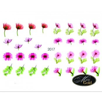 Cлайдер-дизайн цветы, акварель 2017