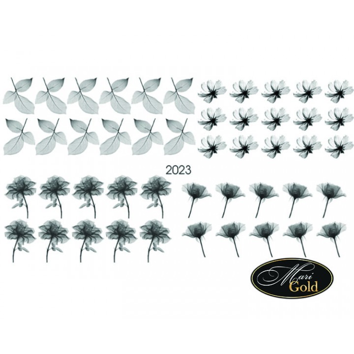 Слайдер – акварель 2023 дизайн для нігтів квіти.