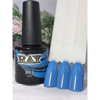 Гель-лак для нігтів RAY № 993 (запилено блакитний)10ml