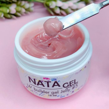 Однофазный гель-желе NATA gel  №5, бежево-розовый, 15 гр
