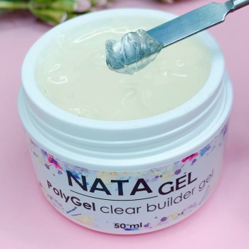 Полігель (акрігель) NATA gel, прозорий, 50 грам