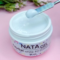 Полігель (акрігель) NATA gel, білий №2, 30 грам