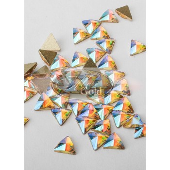 Стразы Crystal AB треугольник, размер 6*6 мм. (1 шт.)