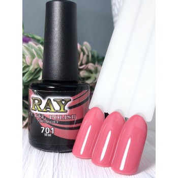 Гель-лак для нігтів RAY № 701 (брудно-рожевий), 10 ml
