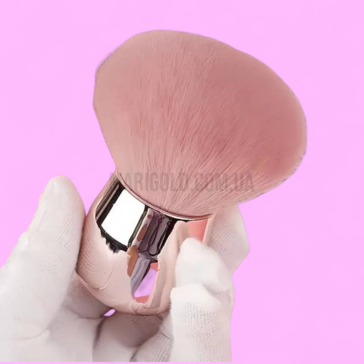 Щітка для пилу м'яка (золота ручка, рожевий ворс)