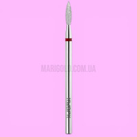 Фреза алмазно-платинова KWARK полум’я видовжене гостре червона 2,1 мм / 8 мм