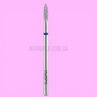 Фреза алмазно-платинова KWARK полум’я видовжене негостре синя 2,1 мм / 8 мм