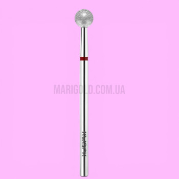 Фреза алмазно-платинова KWARK куля червона 5 мм / 4,8 мм