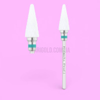 Керамічна фреза конус гострий зелена, (велика насічка) Formula Profi