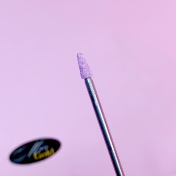 Насадка корундова усічений конус 3*7 мм, рожева