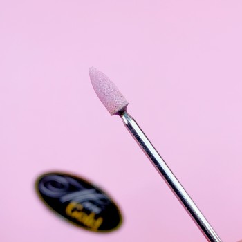 Насадка корундовая пуля 5*10 мм,  розовая