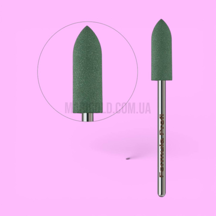 Фреза полірувальник Куля гостра, зелена 240 гріт Formula Profi