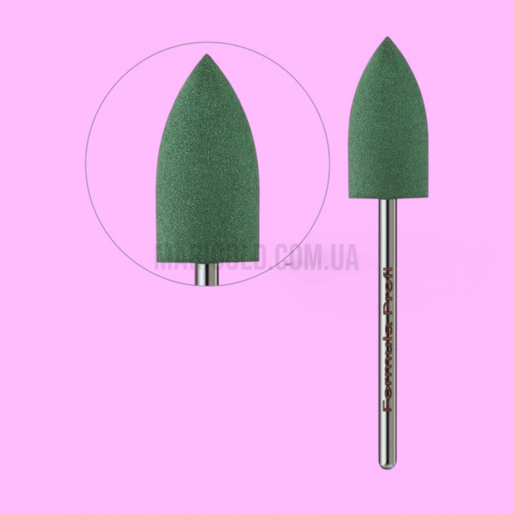 Фреза полірувальник Конус гострий, зелена 240 гріт Formula Profi