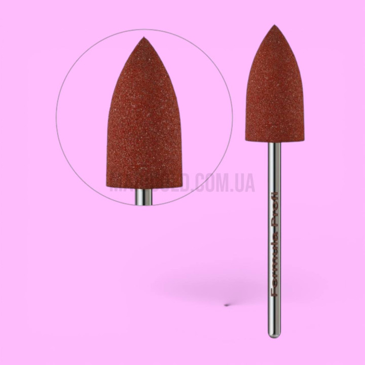 Фреза полірувальник Конус гострий, червона 320 гріт Formula Profi