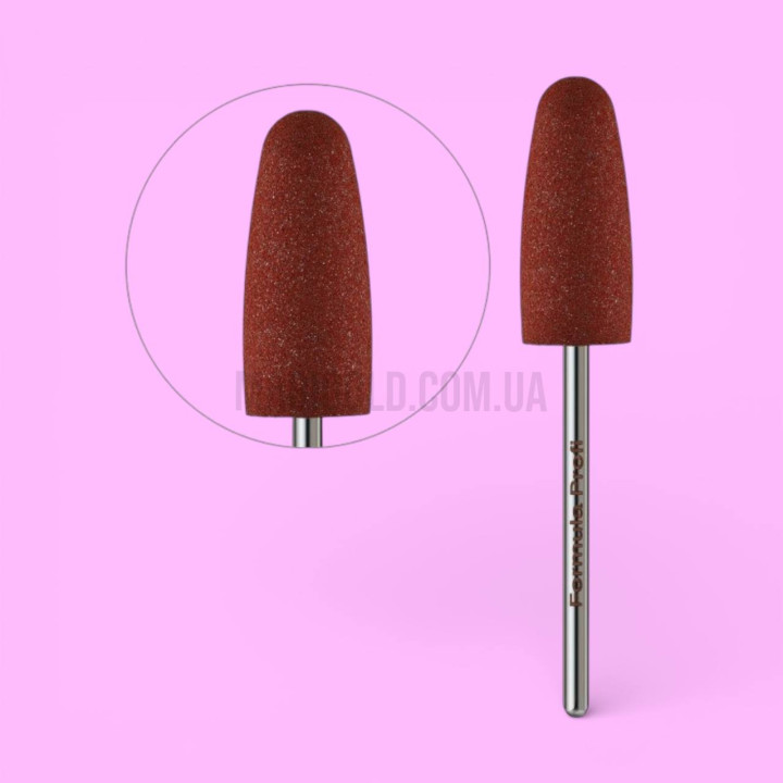 Фреза полірувальник Конус заокруглений, червона 320 гріт Formula Profi