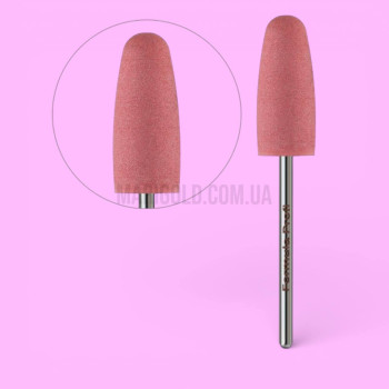 Фреза полірувальник Конус заокруглений, рожева 400 гріт Formula Profi