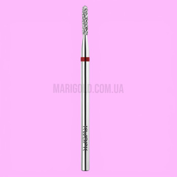 Фреза карбид-вольфрамовая KWARK цилиндр сферический красная, 1,6 мм/7,5 мм