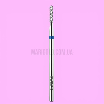 Фреза карбид-вольфрамовая KWARK цилиндр сферический синий,1,6 мм / 7,5 мм