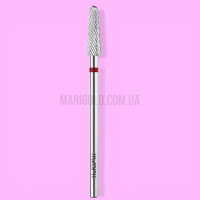 Фреза карбід-вольфрамова KWARK конус заокруглений червона 4 мм / 12,7 мм