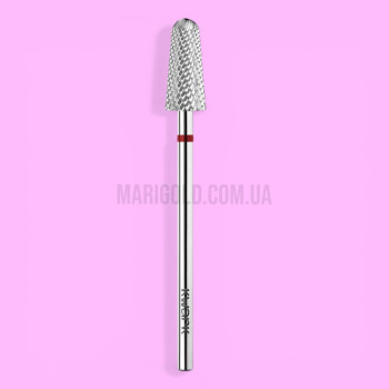 Фреза карбид-вольфрамовая KWARK конус шаровидный красный 6 мм / 12,7 мм