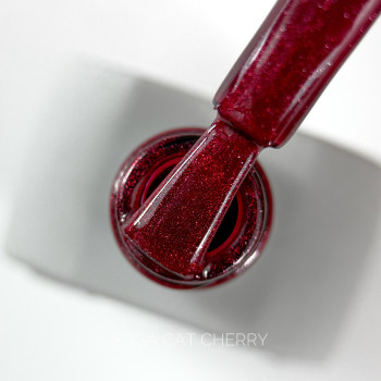 SAGA professional гель лак CAT SHINE, 10 мл, 13 (cherry)