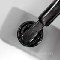 SAGA professional гель лак Wine Cat, 10 мл, 01