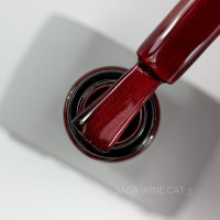SAGA professional гель лак Wine Cat, 10 мл, 03