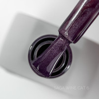 SAGA professional гель лак Wine Cat, 10 мл, 06