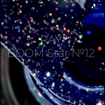 Гель-лак для нігтів з глітером RAY boom star № 12, 8ml