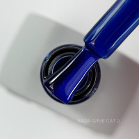 SAGA professional гель лак Wine Cat, 10 мл, 02