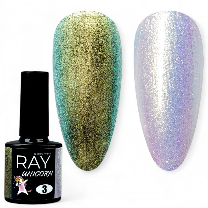 Гель-лак RAY UNICORN  3, 8 мл