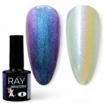Гель-лак RAY UNICORN  4, 8 мл