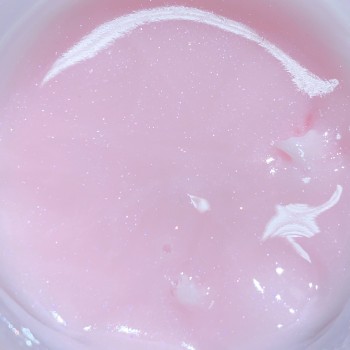 Полігель (акрігель) NATA gel, рожевий із шиммером, 15 гр