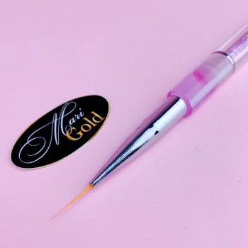 Пензель для малювання 16 мм (ручка з кристалами, фіолетовий)